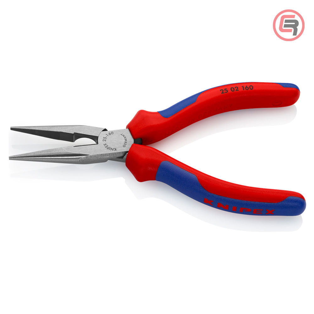 Knipex Kliješta Poluokrugla Špicasta Ravna 160mm – 25 02 160 by Knipex 25 02 160 Kliješta - detalj 2