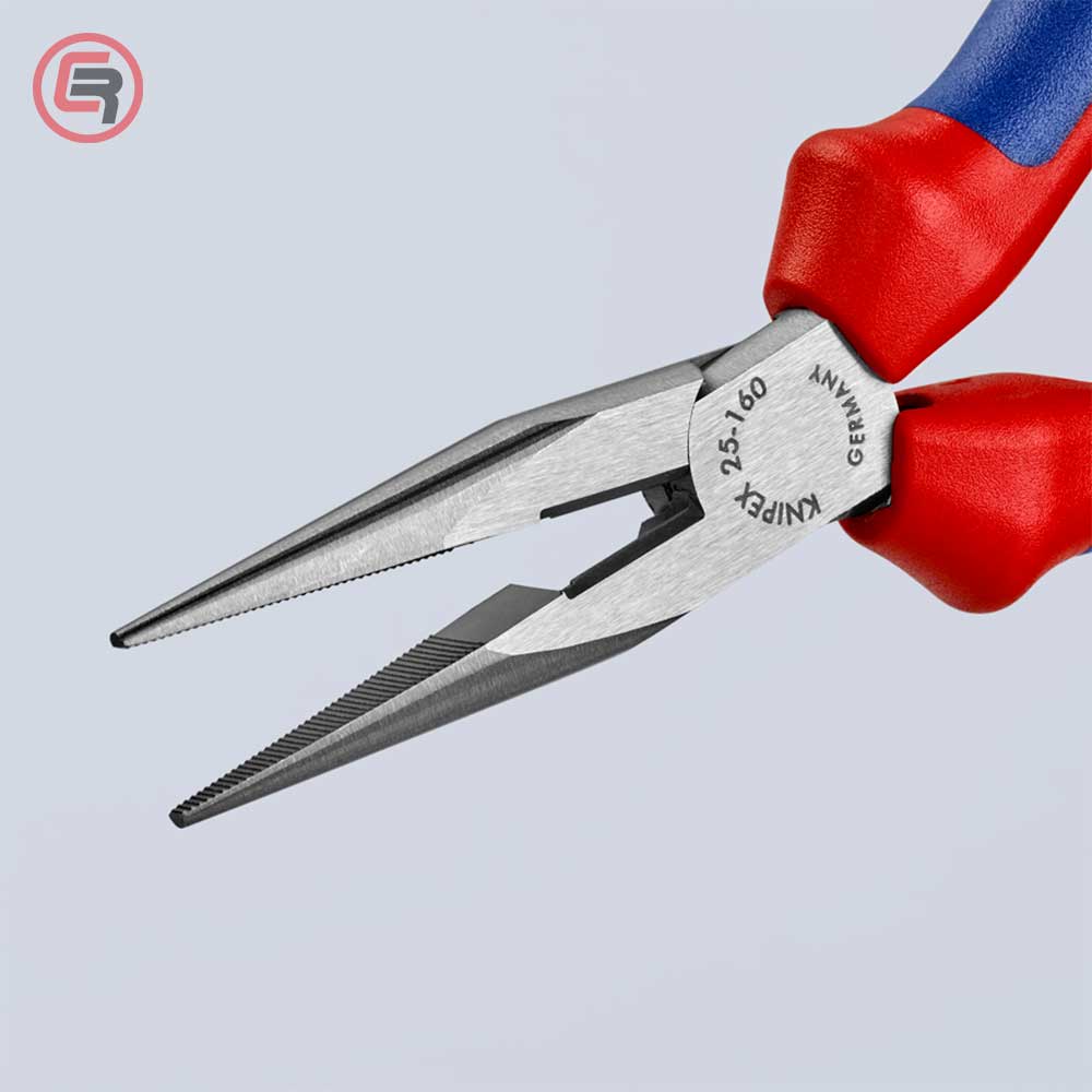 Knipex Kliješta Poluokrugla Špicasta Ravna 160mm – 25 02 160 by Knipex 25 02 160 Kliješta - detalj 4
