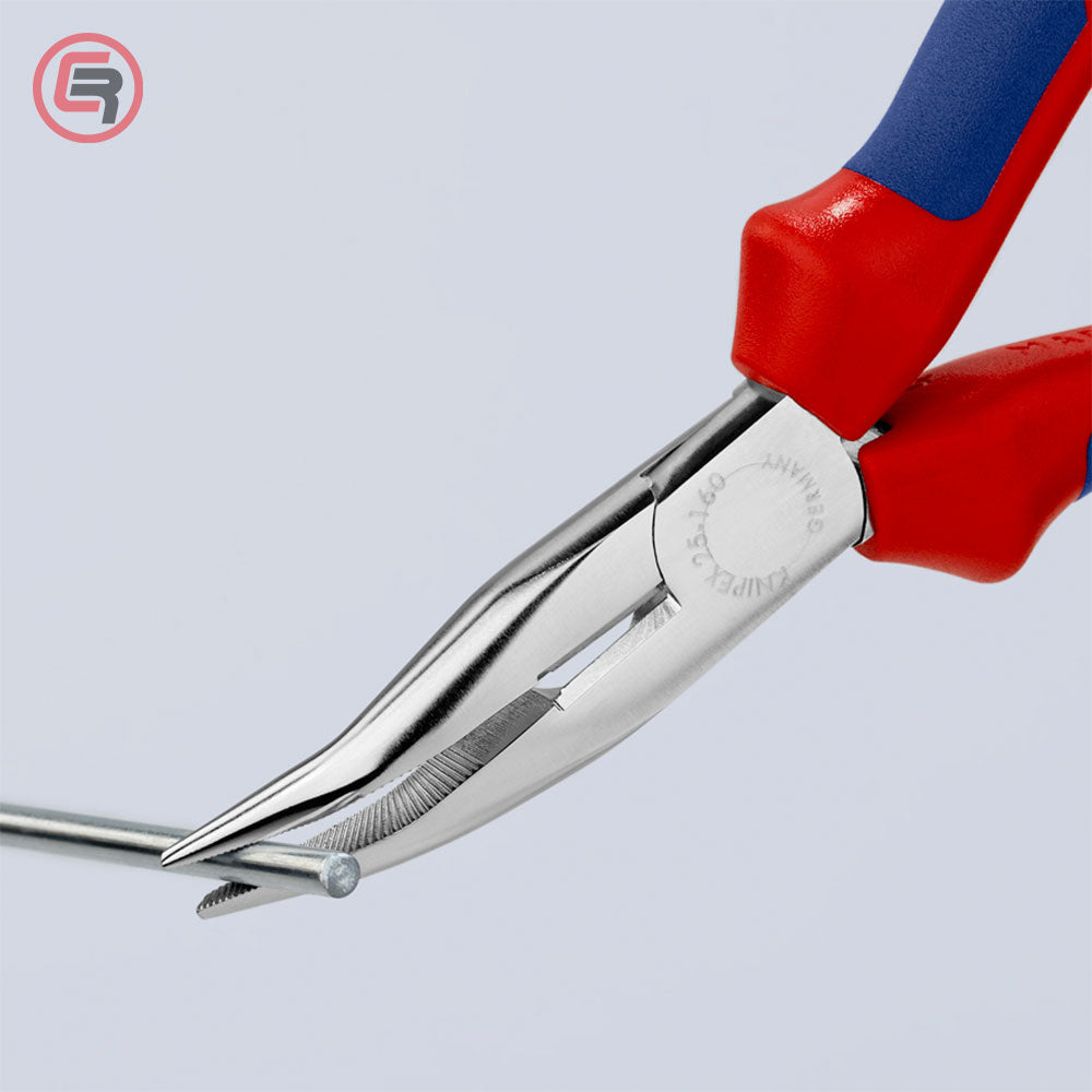 Knipex Kliješta Poluokrugla Špicasta Kriva 160mm – 25 25 160 by Knipex 25 25 160 Kliješta - detalj 4