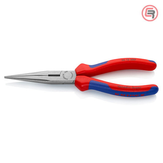 Knipex Kliješta Poluokrugla Špicasta Ravna 200mm – 26 12 200 by Knipex 26 12 200 Kliješta