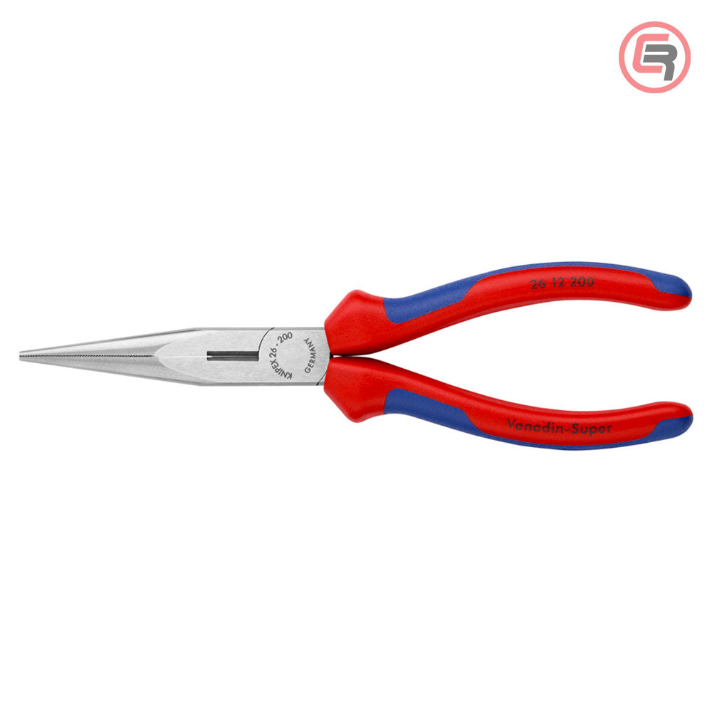 Knipex Kliješta Poluokrugla Špicasta Ravna 200mm – 26 12 200 by Knipex 26 12 200 Kliješta - detalj 2