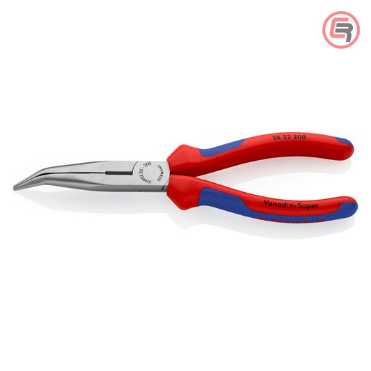 Knipex Kliješta Poluokrugla Špicasta Kriva 200mm – 26 22 200 by Knipex 26 22 200 Kliješta