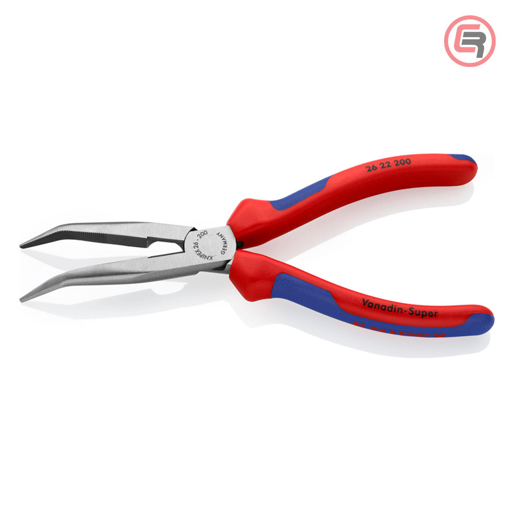 Knipex Kliješta Poluokrugla Špicasta Kriva 200mm – 26 22 200 by Knipex 26 22 200 Kliješta - detalj 2