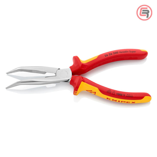 Knipex Kliješta Poluokrugla Špicasta Kriva 200mm 1000V – 26 26 200 by Knipex 26 26 200 Izolovani Alat VDE 1000V - detalj 2