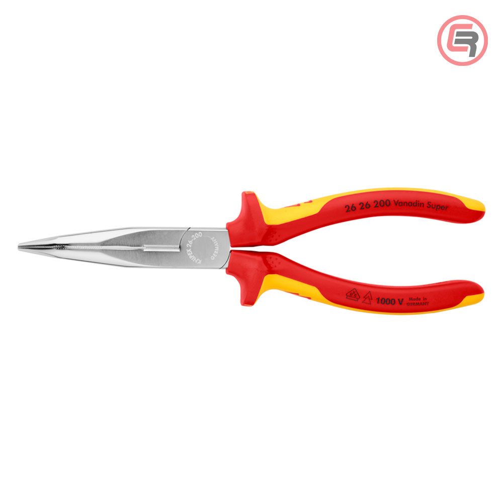 Knipex Kliješta Poluokrugla Špicasta Kriva 200mm 1000V – 26 26 200 by Knipex 26 26 200 Izolovani Alat VDE 1000V - detalj 3