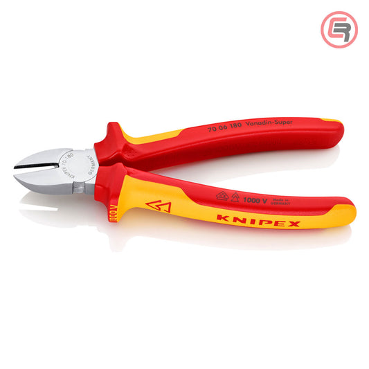 Knipex Kliješta Bočna Sječa – Sječice 180mm 1000V – 70 06 180 by Knipex 70 06 180 Izolovani Alat VDE 1000V - detalj 2