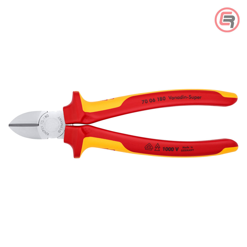 Knipex Kliješta Bočna Sječa – Sječice 180mm 1000V – 70 06 180 by Knipex 70 06 180 Izolovani Alat VDE 1000V - detalj 3