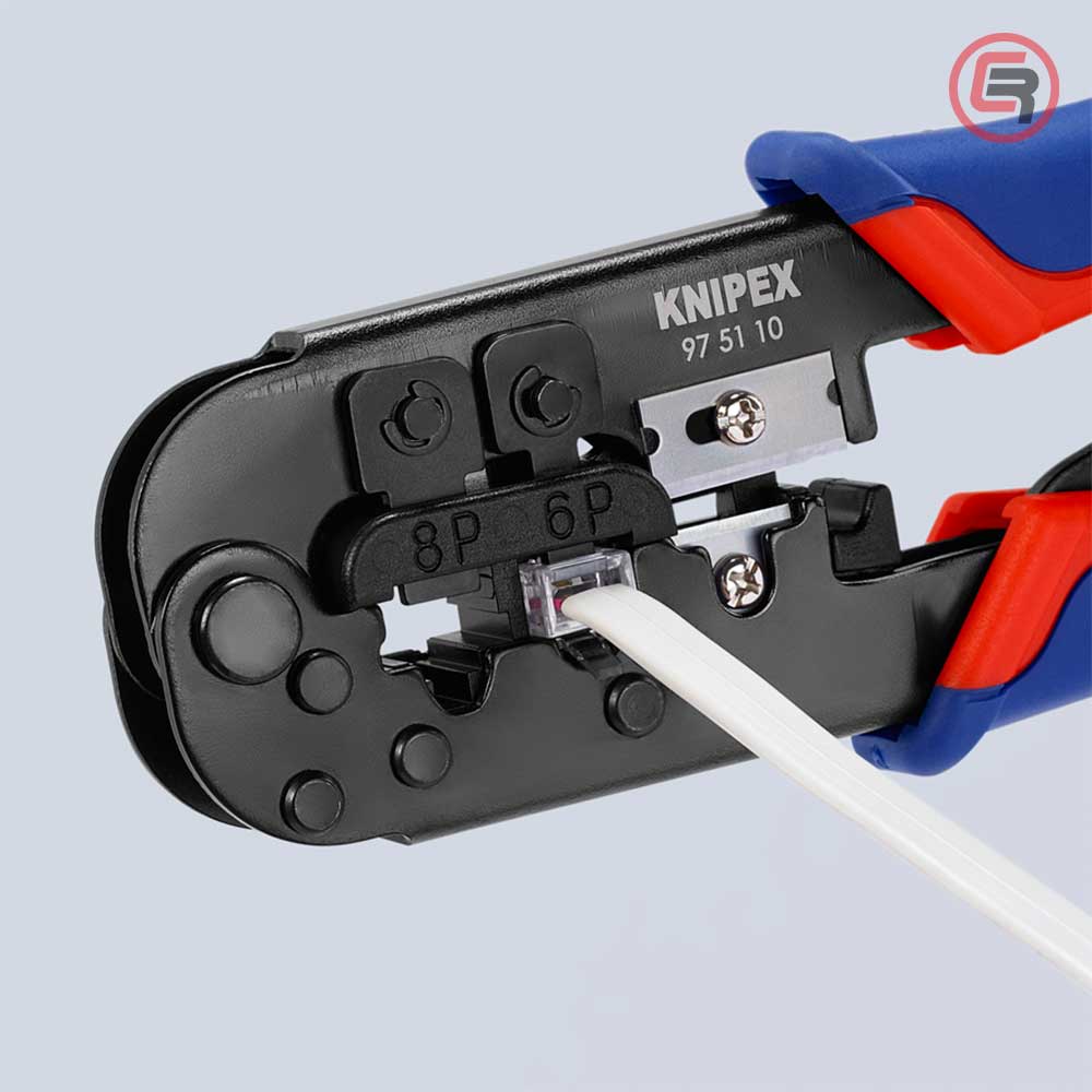 Knipex Kliješta Za 6 i 8 Polne Konektore 190mm – 97 51 10 by Knipex 97 51 10 Kliješta Za Presanje / Krimpanje - detalj 3
