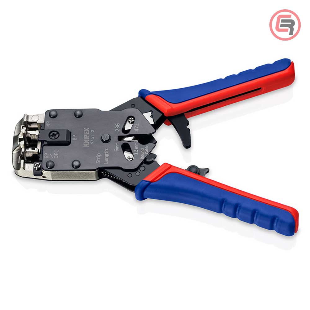 Knipex Kliješta Za 4, 6 i 8 Polne Konektore 200mm – 97 51 12 by Knipex 97 51 12 Kliješta Za Presanje / Krimpanje - detalj 2