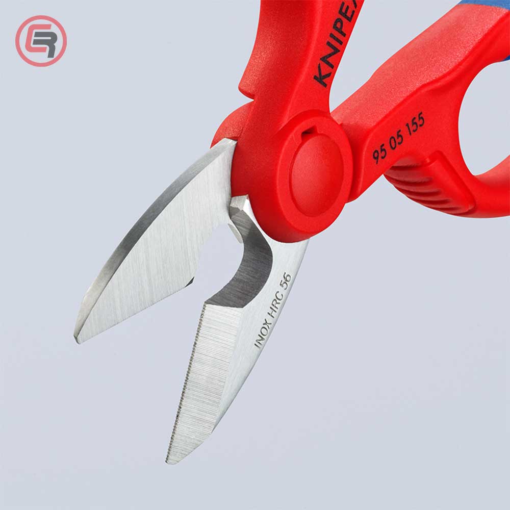 Knipex Škare Makaze Za Električare 155 mm – 95 05 155 SB by Knipex 95 05 155 SB Makaze / Škare - detalj 6
