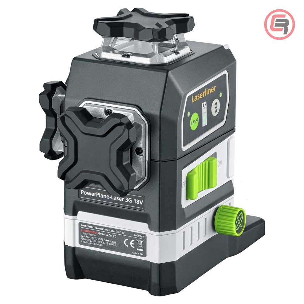 Laserliner Laser Trodimenzionalni Zeleni PowerPlane-Laser 3G Multi – 18V (bez baterija) + 7 Adaptera Za Bateriju –