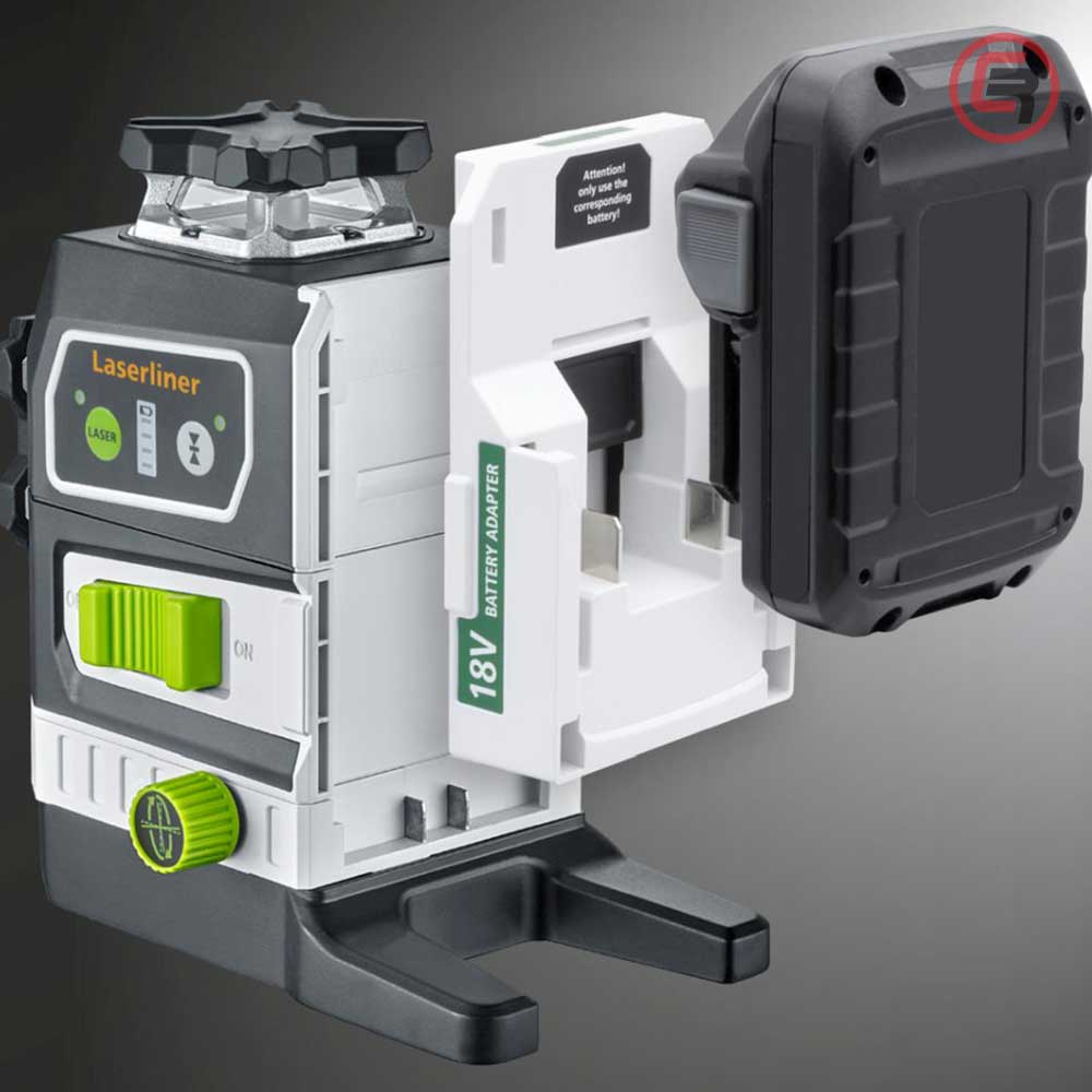 Laserliner Laser Trodimenzionalni Zeleni PowerPlane-Laser 3G Multi – 18V (bez baterija) + 7 Adaptera Za Bateriju –