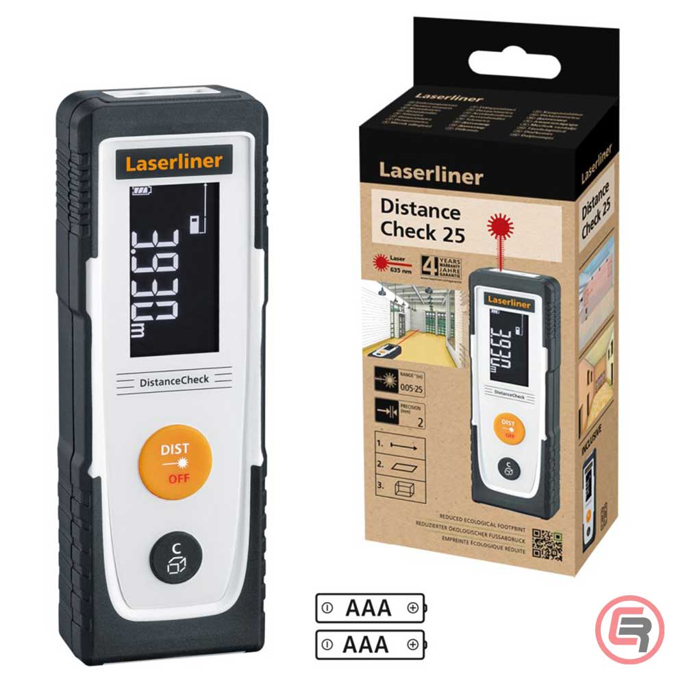 Laserliner Laserski Metar Daljinomjer DistanceCheck 25 / 0,05 – 25 m – 080.805E by Laserliner 080.805E Mjerni Uređaji