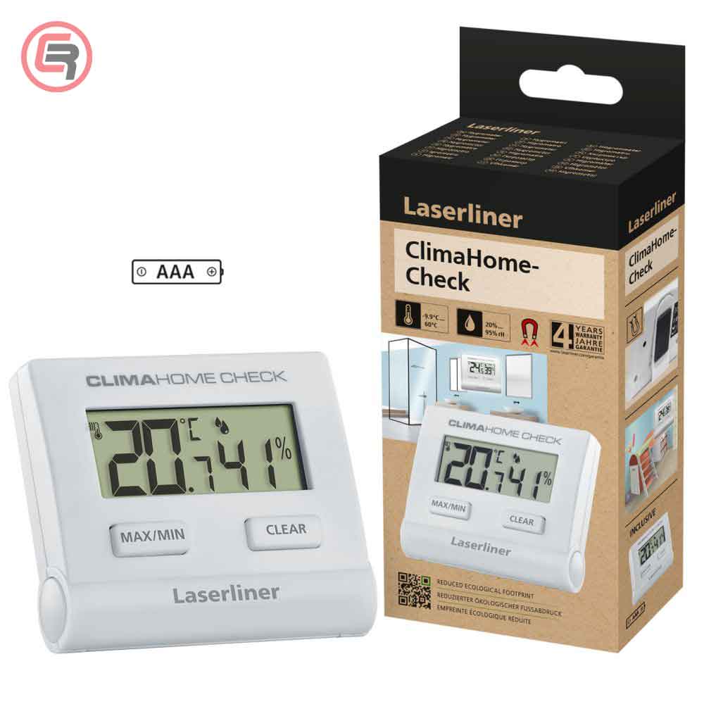 Laserliner Mjerač Vlage Higrometar / Temperature Sobni Digitalni ClimaHome-Check – 082.028E by Laserliner 082.028E Mjerni