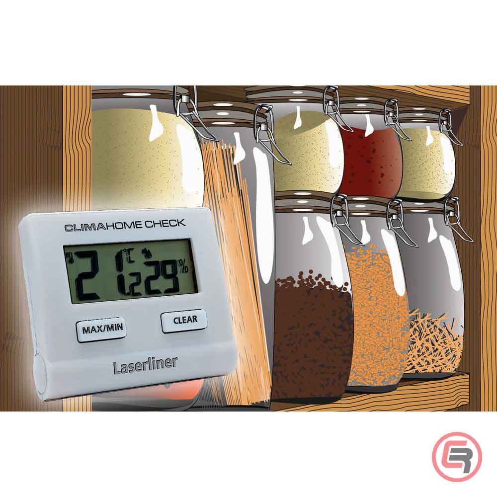 Laserliner Mjerač Vlage Higrometar / Temperature Sobni Digitalni ClimaHome-Check – 082.028E by Laserliner 082.028E Mjerni