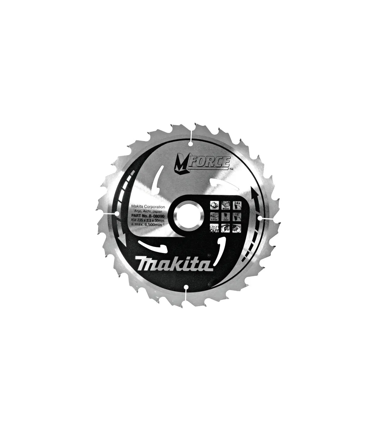 Makita – TCT Oštrica pile za kružnu pilu za drvo 170x 30×1.2mm MForce B-08012 by Makita Pribor za pile i cirkulare