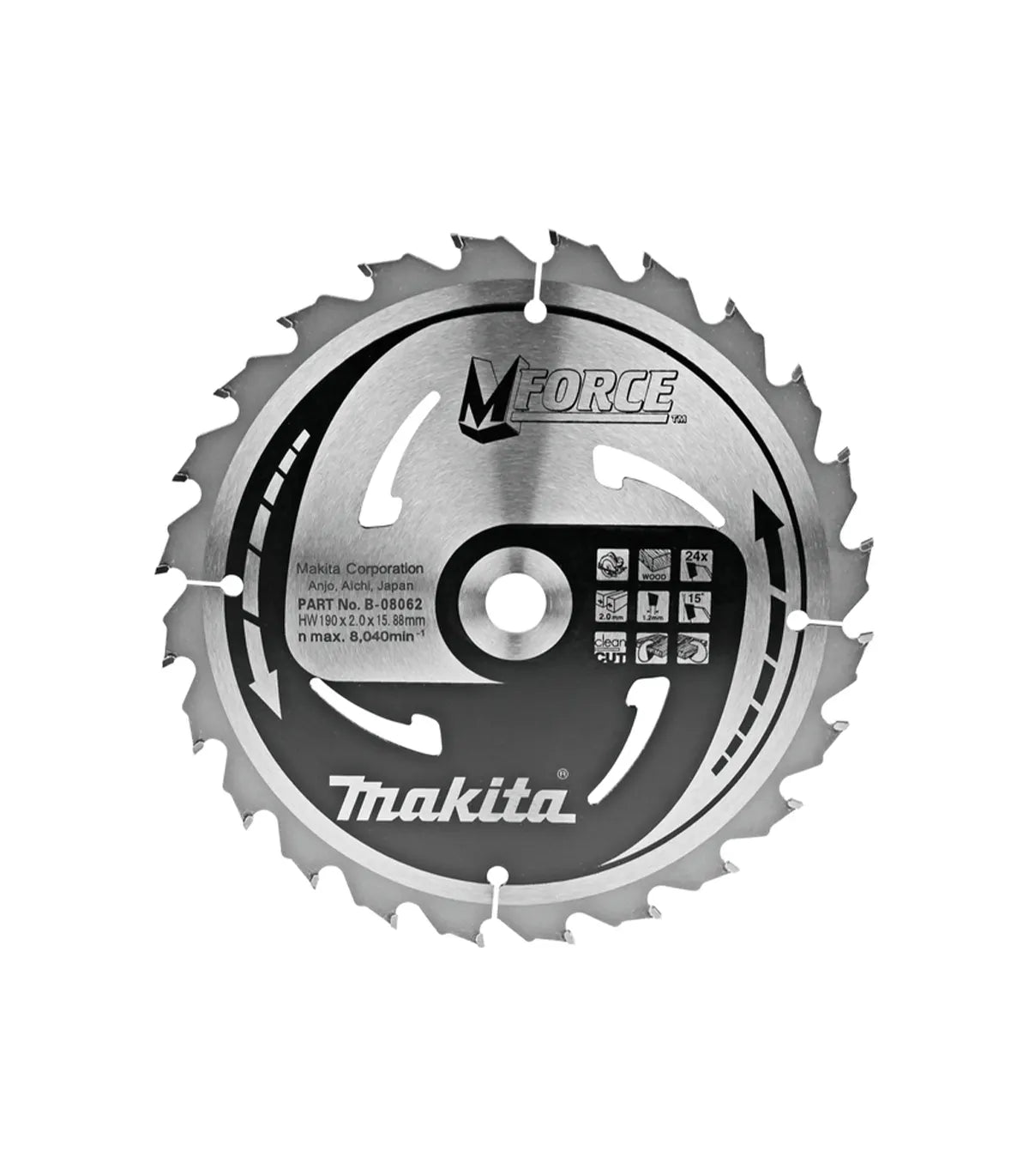 Makita – List pile MForce za drvo 190×15,88 mm B-08062 by Makita Pribor za pile i cirkulare