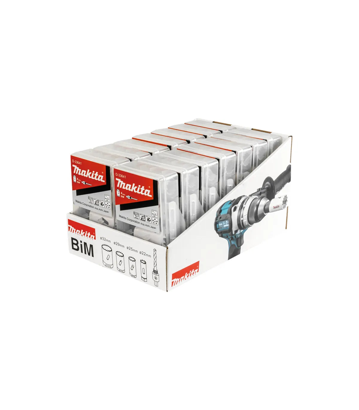 Makita – 4-djelni set HSS-BIM kruna sa adapterom i centrinim svrdlom (14/1) D-33641-14 Pribor za bušilice i čekiće