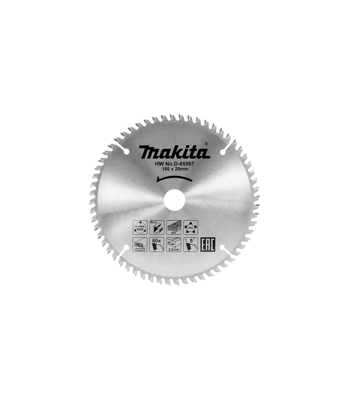 Makita – TCT list pile za kružnu pilu višenamjenski 165x20mm 60Z D-81206 by Makita Pribor za pile i cirkulare