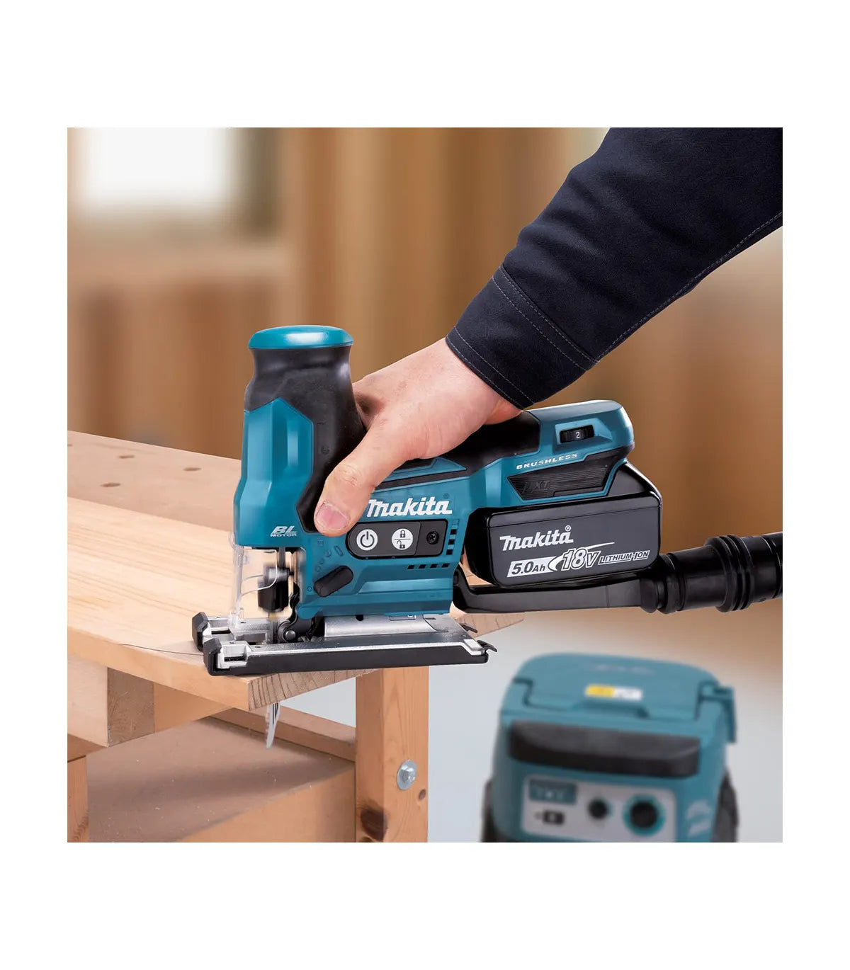 Makita – Akumulatorska ubodna pila DJV185Z by Makita Aku ubodne pile
