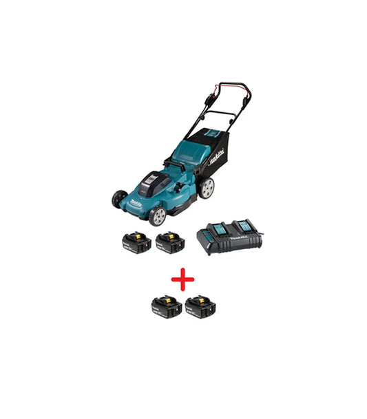 Makita – Akumulatorska kosilica DLM538CT2 18 + 18 V LXT SET 2x baterija 18 V 5.0 Ah i dupli punjač Kosilice za travu