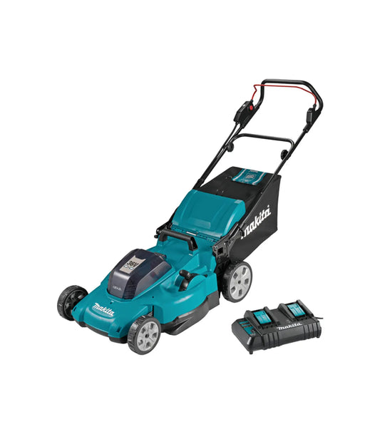 Makita – Akumulatorska kosilica DLM538CT2 18 + 18 V LXT SET 2x baterija 18 V 5.0 Ah i dupli punjač Kosilice za travu