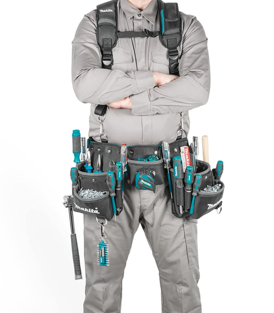 Makita – Trodijelni set torbica na pojasu E-15229 by Makita Torbice i držači za alat