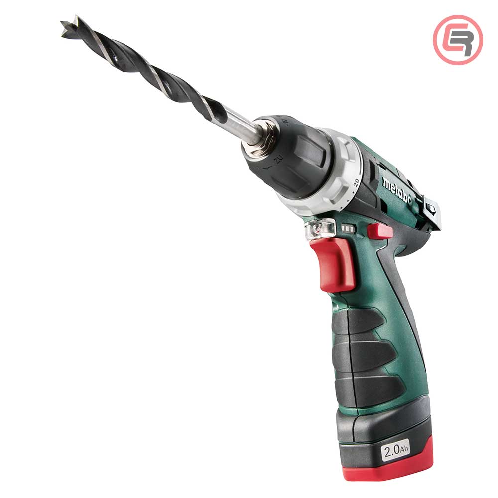 Metabo Bušilica-Odvijač Aku PowerMaxx BS Basic 12V 2xAKU (2,0Ah) LC 24 + Kofer – 600984500 by Metabo 600984500 Aku Bušilice