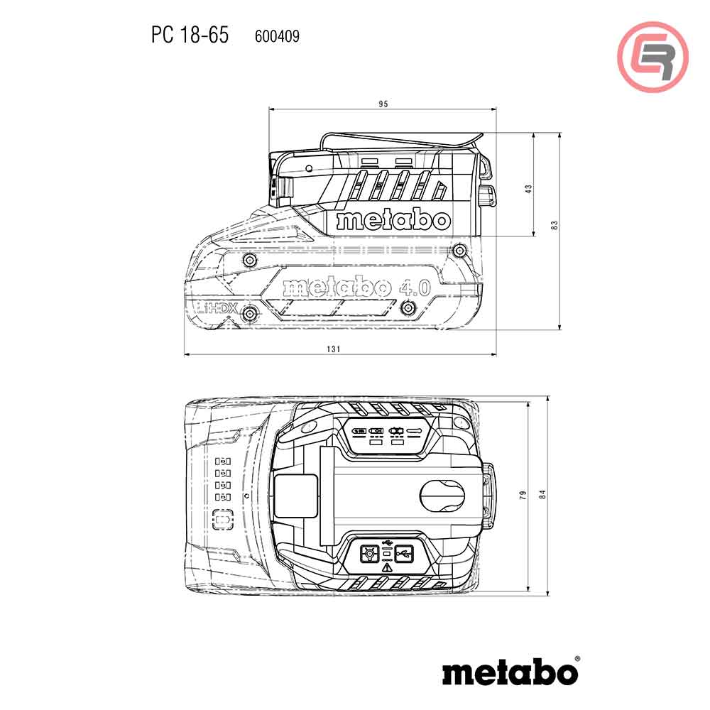 Metabo Punjač Prijenosni PC 18-65 Za Baterije 18 V – 600409000 by Metabo 600409000 Baterije i Punjači - detalj 11