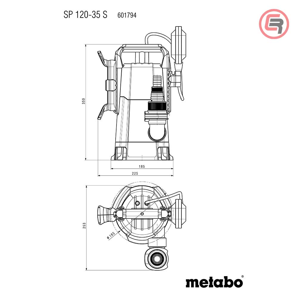 Metabo Pumpa Za Otpadne Vode Potopna SP 120-35 S / 410 W – 601794000 by Metabo 601794000 Pumpe i Hidropaci Za Vodu - detalj 9