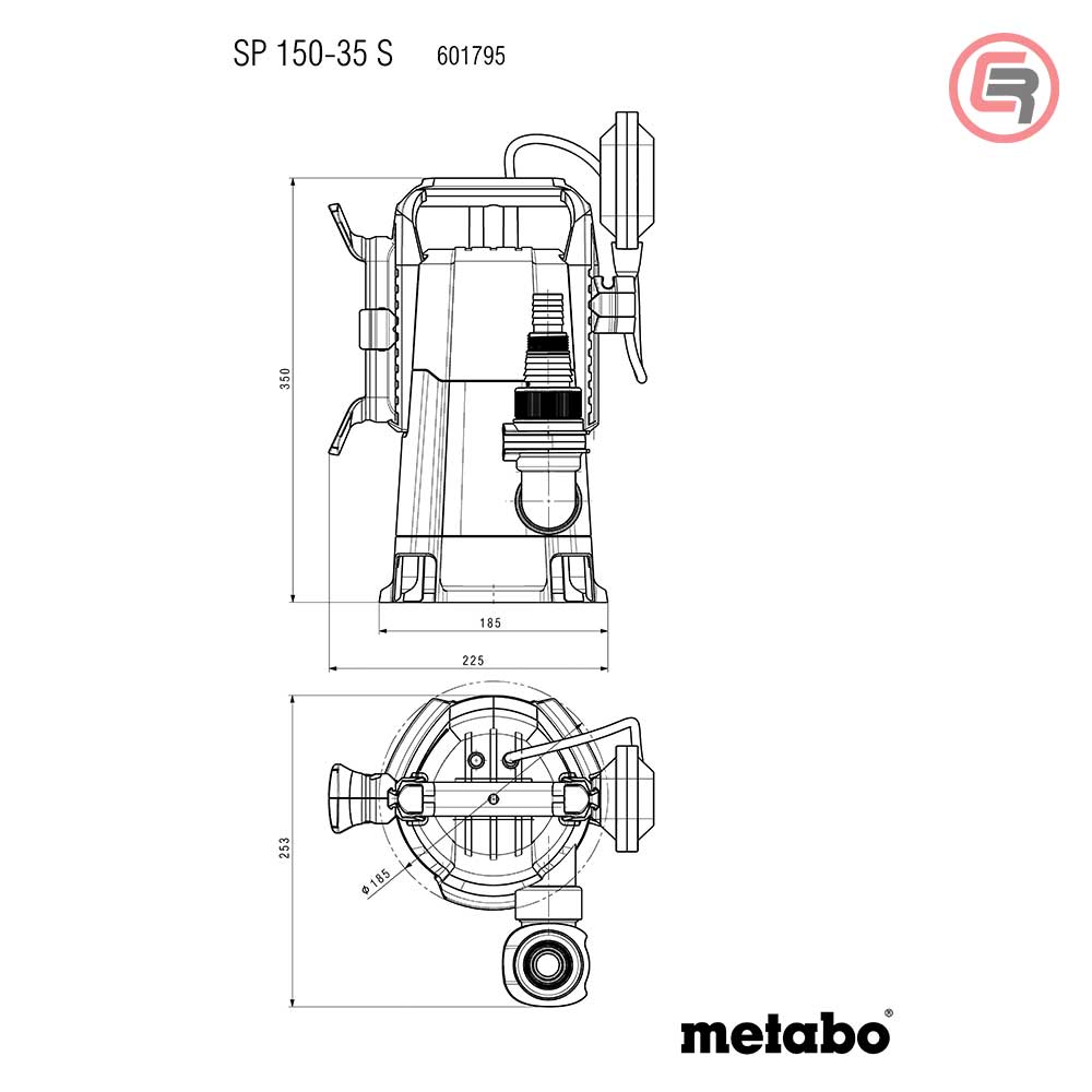 Metabo Pumpa Za Otpadne Vode Potopna SP 150-35 S / 510 W – 601795000 by Metabo 601795000 Pumpe i Hidropaci Za Vodu - detalj 9