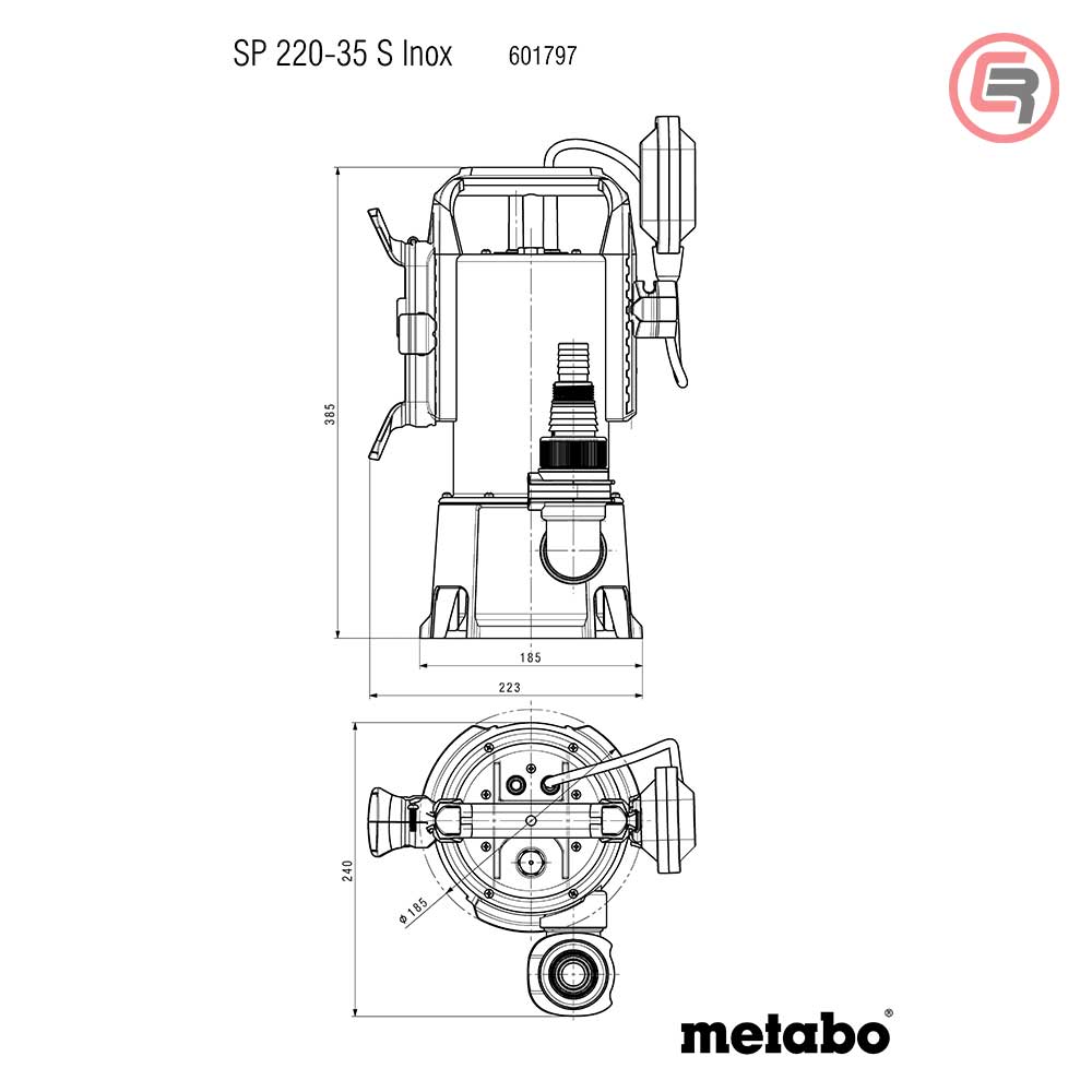 Metabo Pumpa Za Otpadne Vode Potopna SP 220-35 S Inox / 790 W – 601797000 by Metabo 601797000 Pumpe i Hidropaci Za Vodu
