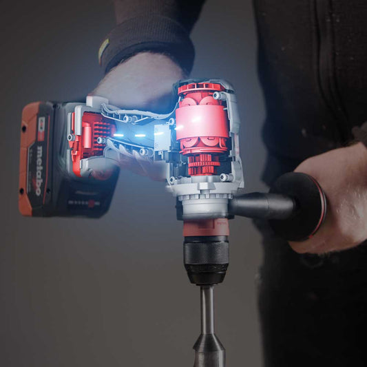 Metabo Bušilica – Odvijač Aku BS 18 LTX BL I 18 V 2 x AKU (5,5 Ah LiHD) ASC 145 + metaBOX 145 L – 602358660 by Metabo