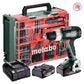 Metabo Bušilica – Odvijač Aku Udarna SB 18 L Set 2 x AKU LiPOWER (2,0 Ah) SC 36 WorkShop Sa Priborom – 614053710 by Metabo