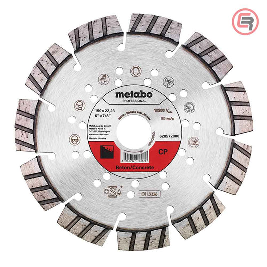 Metabo Dijamantna Rezna Ploča Za Beton 150 x 22,23 mm “CP” Professional – 628572000 by Metabo 628572000 Pribor Za Brusilice