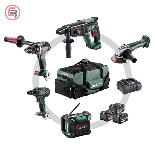 Metabo Combo Set 5.2 / 18V Akumulatorski Alat Set 3 x AKU LiPower (4,0 Ah) + ASC 72 – 685213000 by Metabo 685213000 Aku