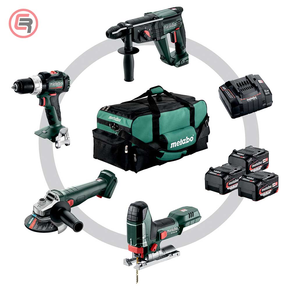 Metabo Combo Set 4.3 / 18V Akumulatorski Alat Set 3 x AKU LiPower (4,0 Ah) + ASC 145 – 685214000 by Metabo 685214000 Aku