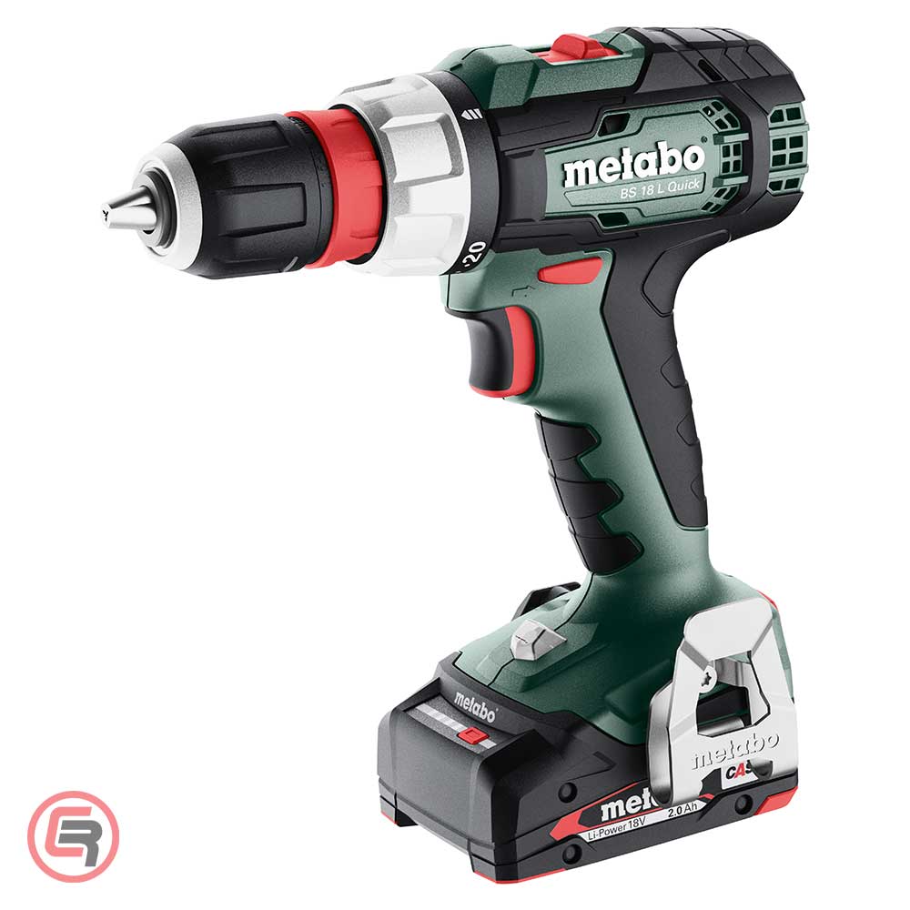 Metabo Bušilica – Odvijač Aku BS 18 L Quick 2 x AKU LiPOWER (2,0 Ah) SC 36 + metaBOX 145 – 614052500 by Metabo 614052500