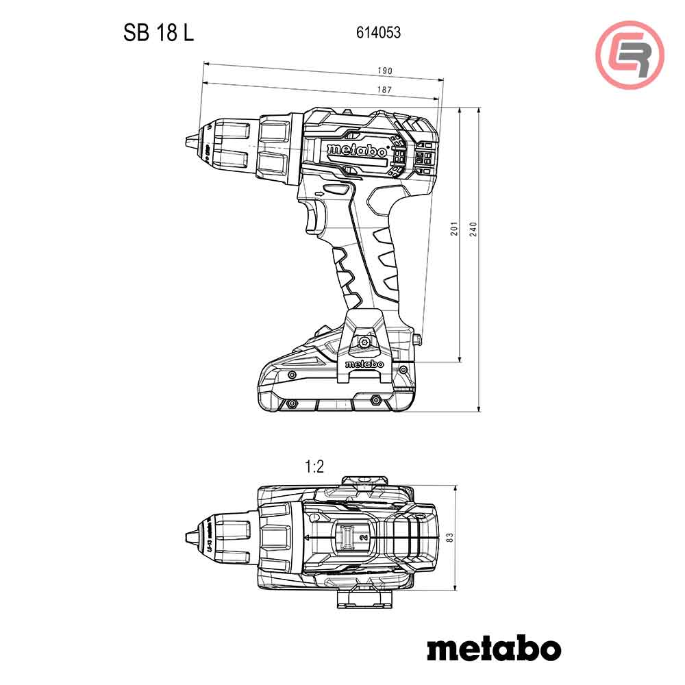 Metabo Bušilica – Odvijač Aku Udarna SB 18 L Set 2 x AKU LiPOWER (2,0 Ah) SC 36 WorkShop Sa Priborom – 614053710 by Metabo