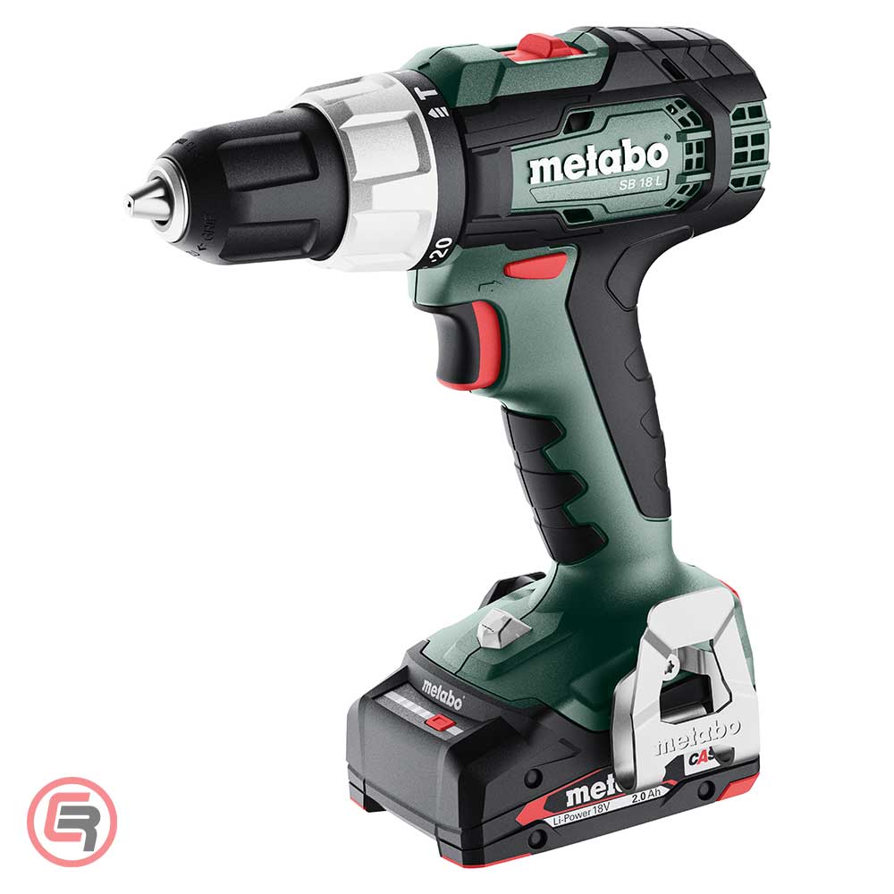 Metabo Bušilica – Odvijač Aku Udarna SB 18 L Set 2 x AKU LiPOWER (2,0 Ah) SC 36 WorkShop Sa Priborom – 614053710 by Metabo