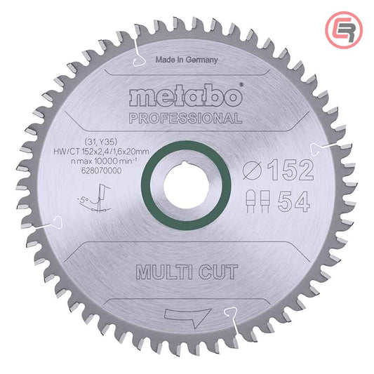 Metabo list kružne pile 628070000, 152 mm, 54 zuba