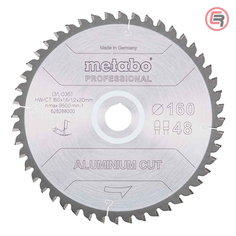 Metabo List Kružne Pile Za Aluminium 160 x 1,6 / 1,2 x 20 / Z = 48 Aluminium Cut Professional – 628288000 by Metabo