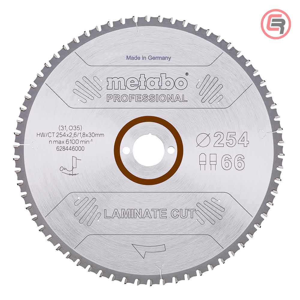 Metabo List Kružne Pile Za Laminat 254 x 2,6 / 2,0 x 30 / Z = 66 Laminate Cut Professional – 628446000 by Metabo 628446000