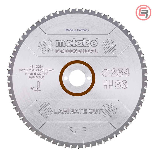 Metabo list kružne pile 254 mm sa 66 zuba za laminat