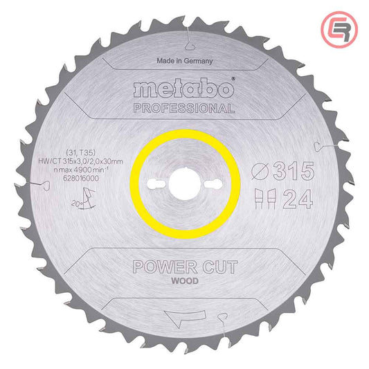 Metabo list kružne pile 628016000 promjera 315 mm s 24 zuba