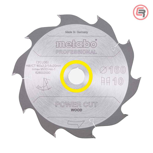 Metabo 628002000 list kružne pile 160 mm s 10 zuba