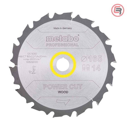 Metabo Power Cut Wood Professional list kružne pile 165 mm s 14 zuba