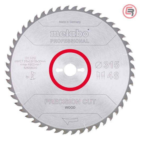 Metabo list kružne pile 628056000, 315 mm, 48 zuba