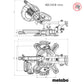 Metabo Pila Kružna KGS 216 M Za Kutno Rezanje Potezna 216 mm / 1,5 kW – 613216000 by Metabo 613216000 Potezne Pile, Tračne