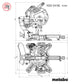 Metabo Pila Kružna KGSV 254 MC Za Kutno Rezanje Potezna 254 mm / 1,8 kW – 615254000 by Metabo 615254000 Potezne Pile